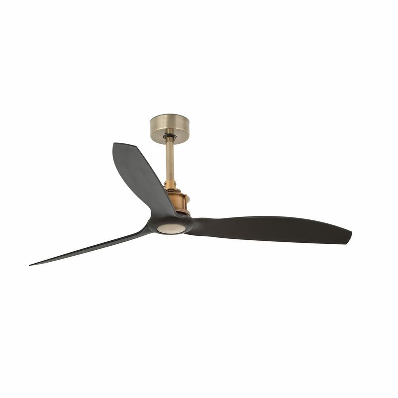 JUST FAN M Ø128cm Old Gold/Matt Black ceiling fan with remote control