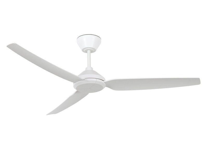 POLIS Ø132cm IP55 outdoor ceiling fan White with remote control