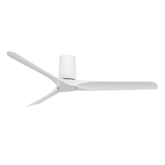 LONDO Ø132cm White flush ceiling fan with remote control