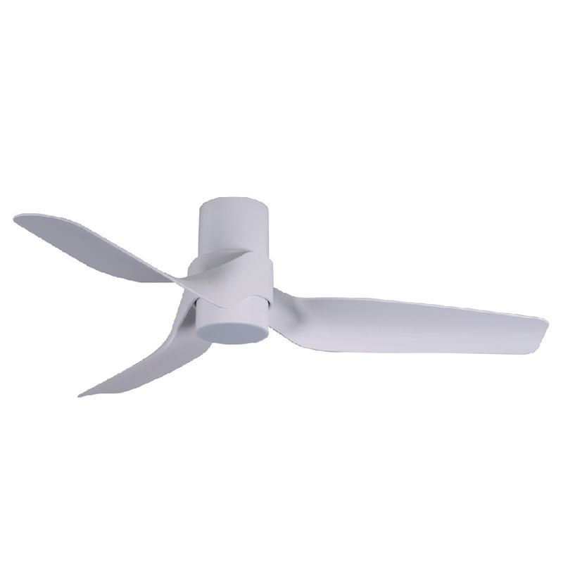 NAUTICA Ø132cm White flush ceiling fan with light integrated and remote control