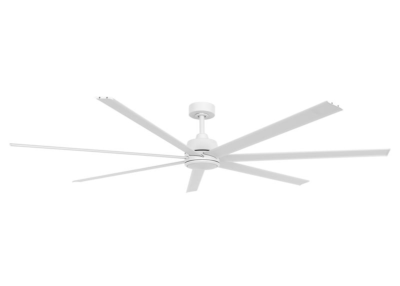ATLANTA Ø183cm outdoor ceiling fan White with or without light and control included