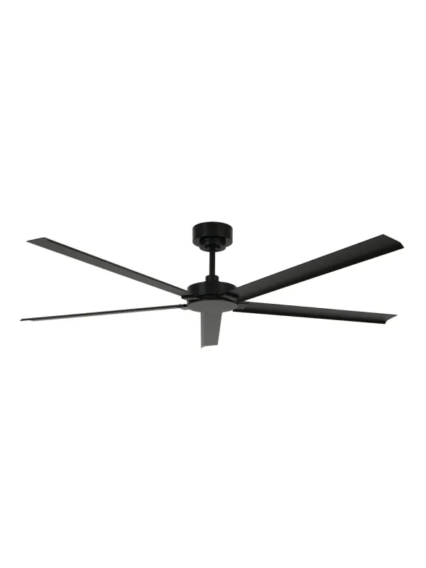 MONZA Ø152cm IP55 outdoor ceiling fan Black with remote control