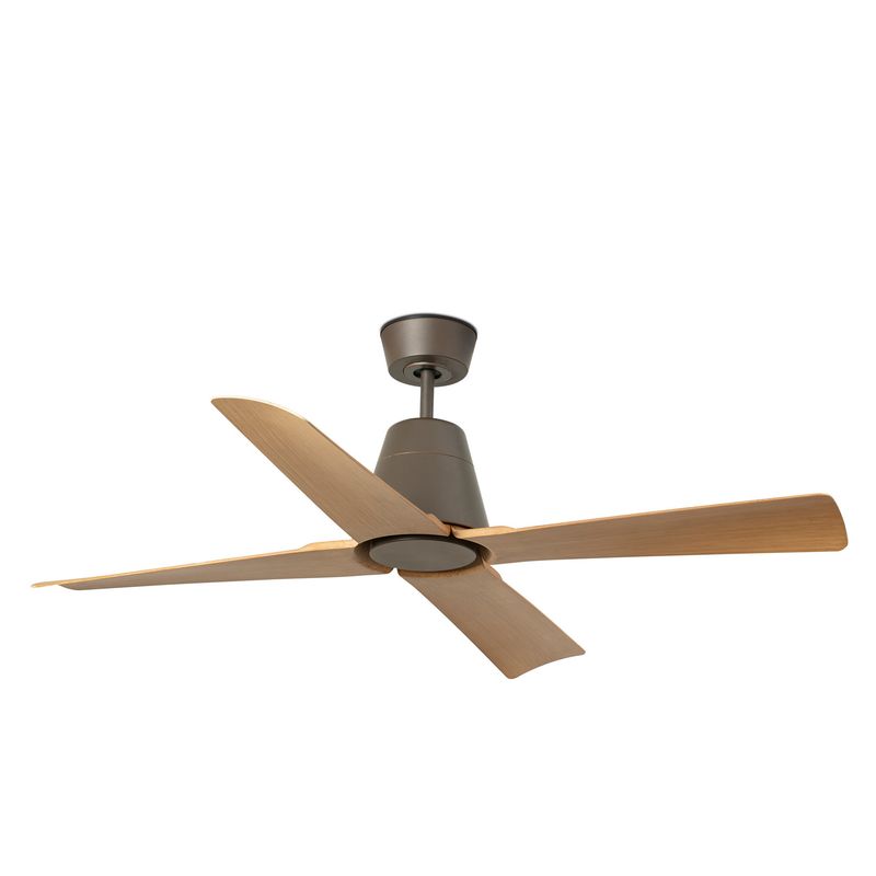 TYPHOON Ø130cm IP44 outdoor ceiling fan Brown/Maple  with remote control