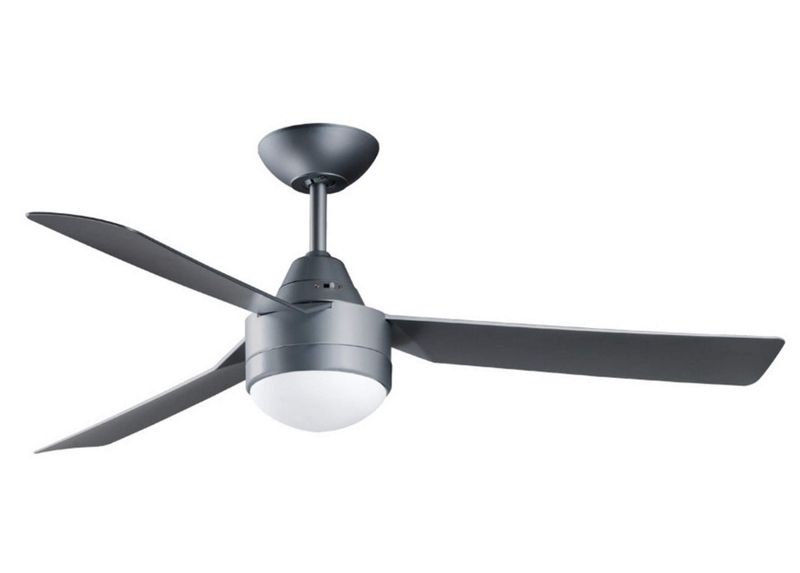 MEGARA Ø122cm outdoor ceiling fan  Titanium with light integrated and remote control