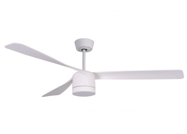 PEREGRINE Ø142cm White ceiling fan with light integrated and remote control