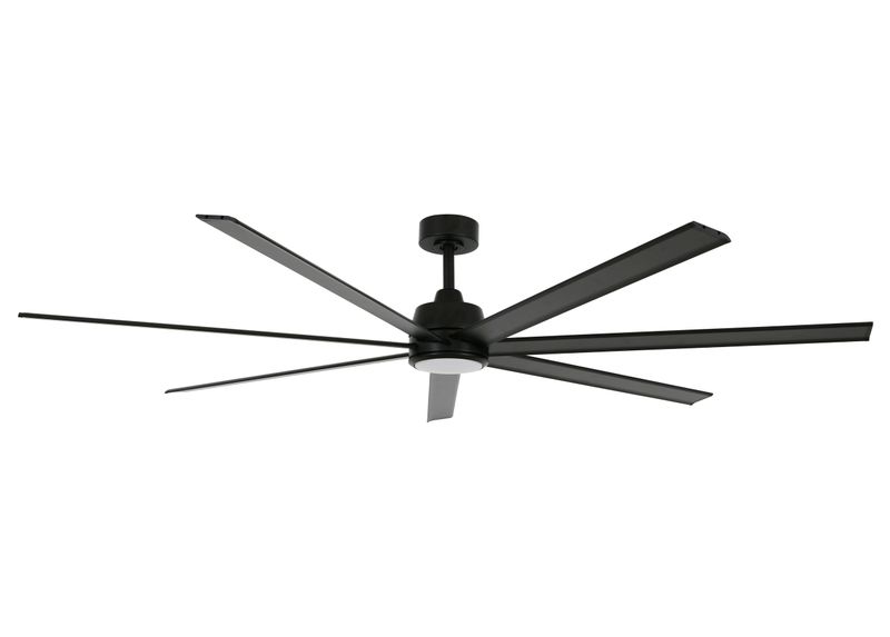 ATLANTA Ø183cm outdoor ceiling fan Black with or without light  and remote control included