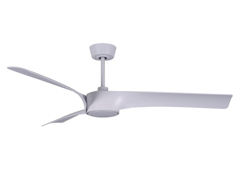 LINE Ø132cm White ceiling fan with light integrated and remote control