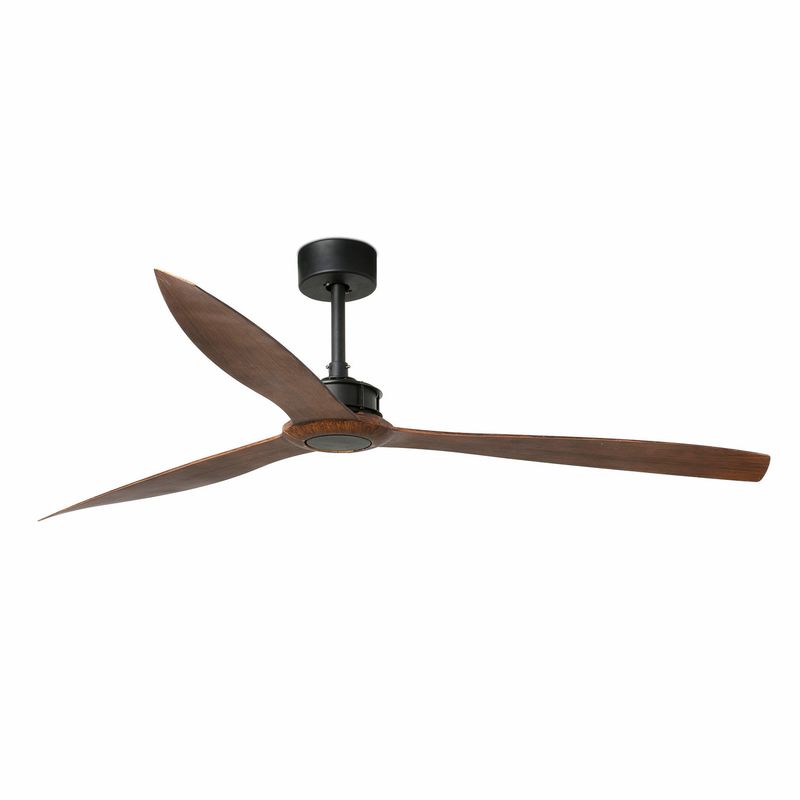 JUST FAN XL Ø178cm Matt Black/Dark Walnut ceiling fan with remote control