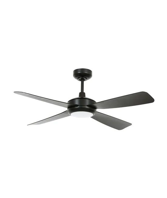 SLIPSTREAM Ø107cm Black ceiling fan with light integrated and remote control