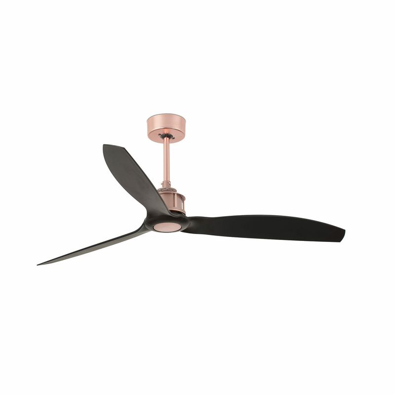 JUST FAN M Ø128cm Copper/Matt Black ceiling fan with remote control
