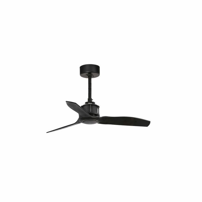 JUST FAN XS Ø81cm Matt Black/Matt Black fan with remote control