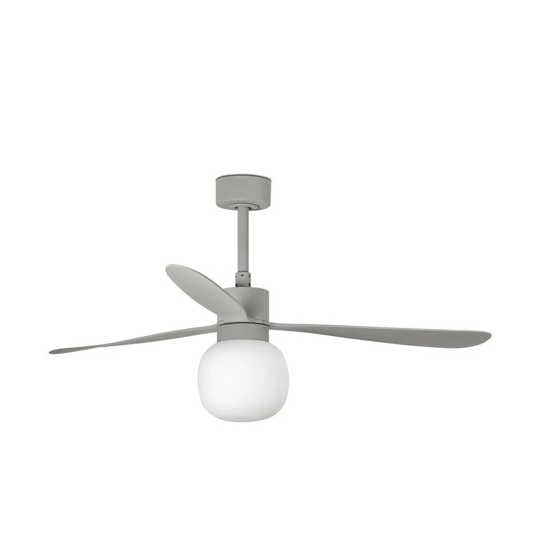 AMELIA BALL Ø132cm Grey ceiling fan with light integrated and remote control