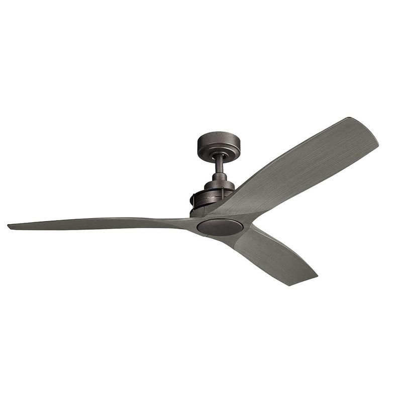 RIED Ø142cm Anvil Iron/Driftwood ceiling fan with remote control