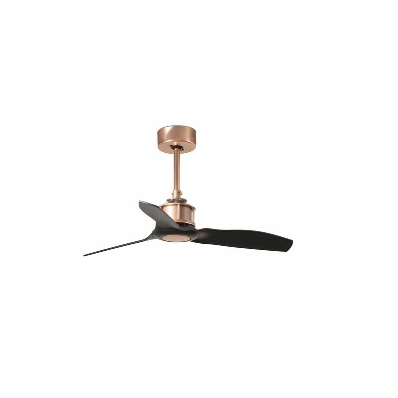 JUST FAN XS Ø81cm Copper/Matt Black ceiling fan with remote control