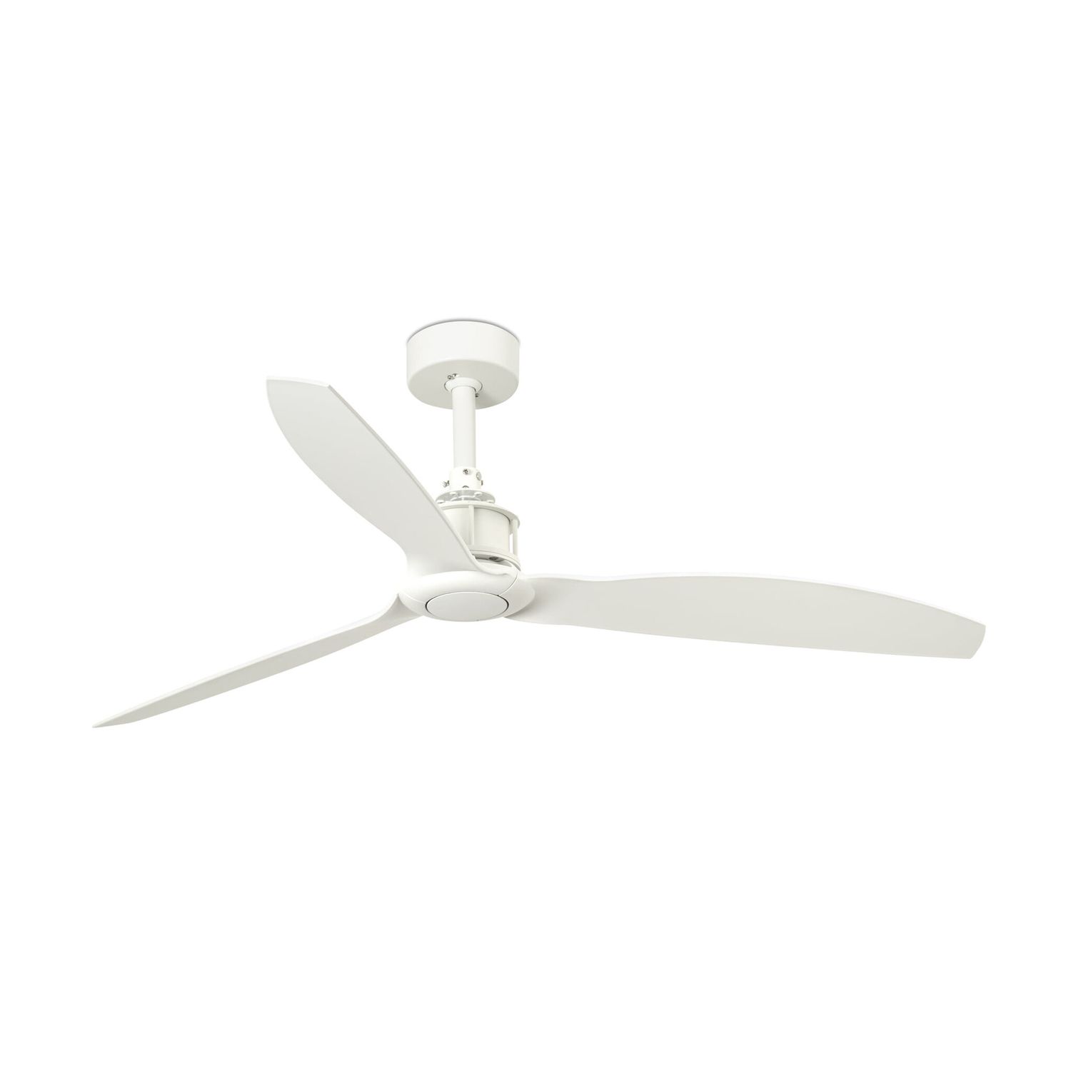 JUST FAN M Ø128cm Matt White/Matt White ceiling fan with remote control