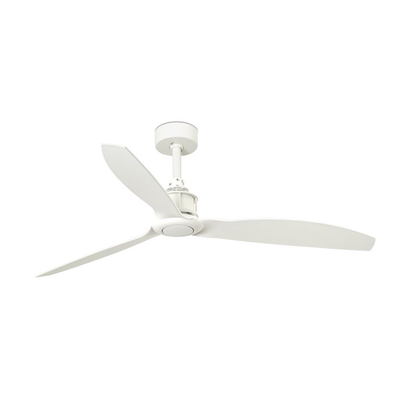 JUST FAN M Ø128cm Matt White/Matt White ceiling fan with remote control