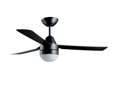 MEGARA Ø122cm outdoor ceiling fan Black with light integrated and remote control