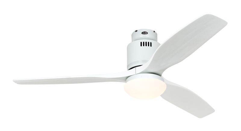 AERODYNAMIX ECO Ø132cm White/White Solid Wood ceiling fan with light integrated and remote control