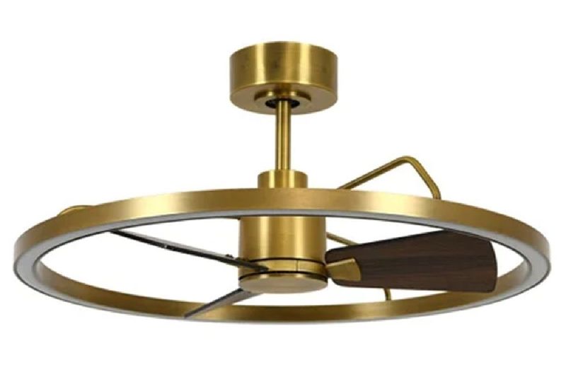 CESSNA Ø70 Antique Bronze/Walnut ceiling fan with light integrated and remote control