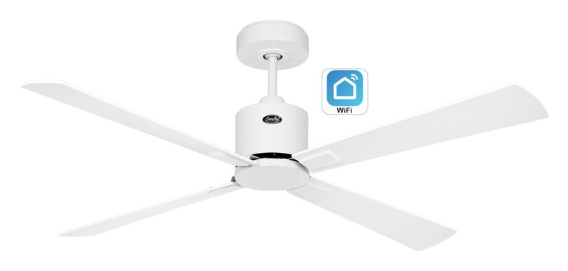 ECO CONCEPT Ø132cm White, 2,3 or 4 Blades mounting reversible White/Light Grey WiFi and/or Remote Control operation