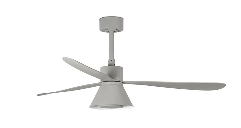 AMELIA CONE Ø132cm Grey ceiling fan with light integrated and remote control