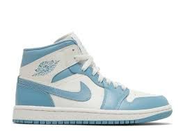 Jordan 1 Mid &#39;Sail/Blue&#39;