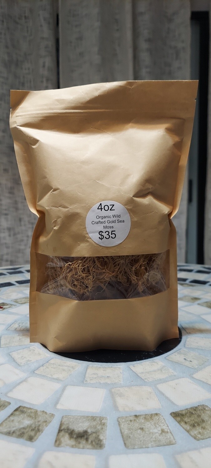 4oz Wildcrafted and Organic Sea Moss