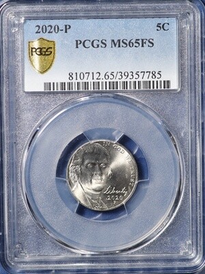 2020 P Jefferson Nickel PCGS MS65FS 39357785