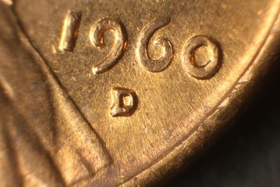 1960 D RPM 1MM-110 Choice BU Small Date