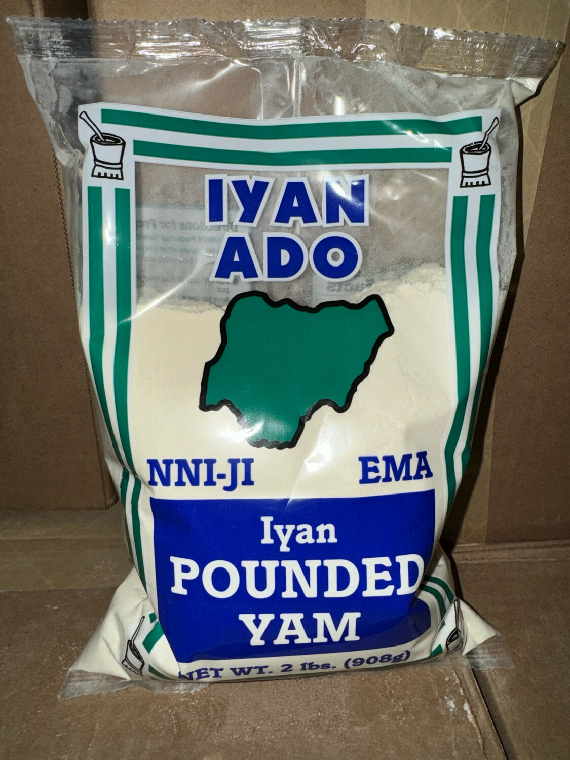 Iyan Ado Pounded Yam 2 Lbs*20