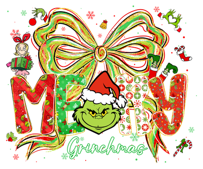 Merry Grinchmas DTF Transfers