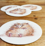 Bierdeckel Crazy Hamster - 6er Set