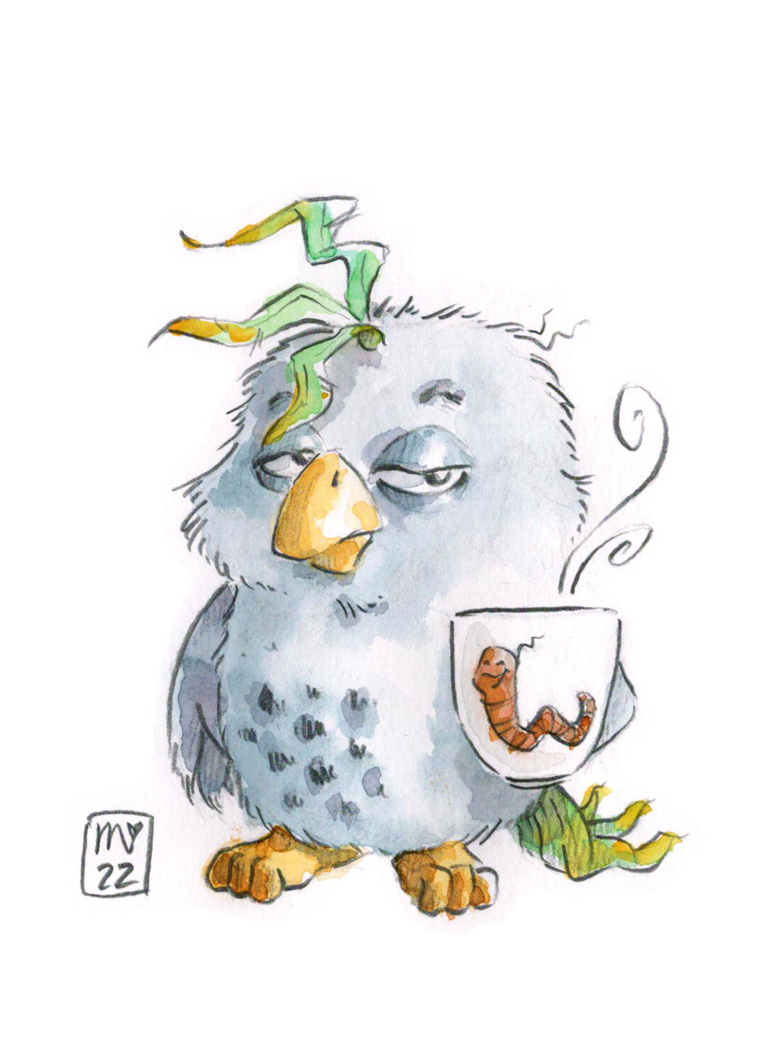 Kaffeebecher - Da ist der Wurm drin