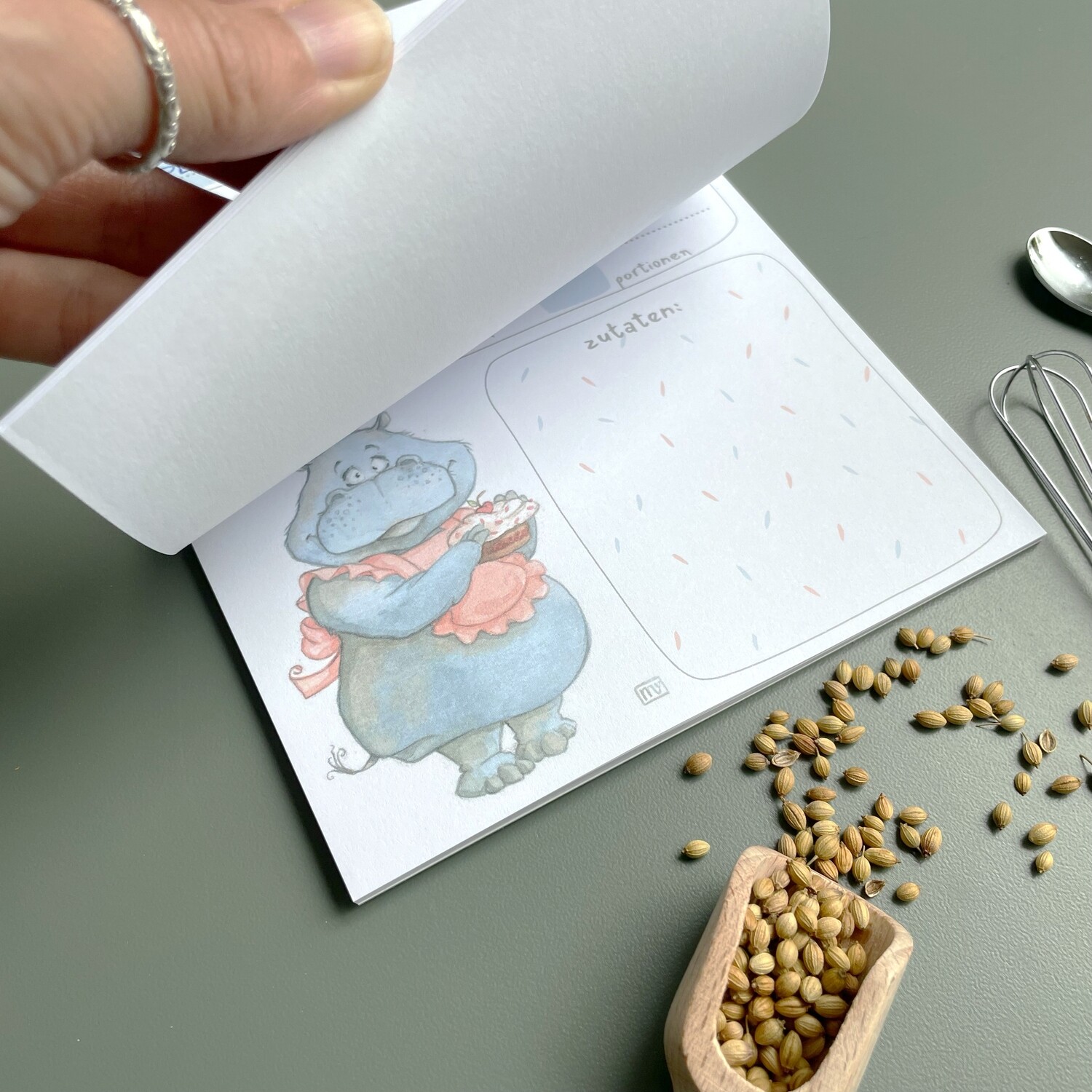 Notizblock Rezepte - Schmackofatz Hippo
