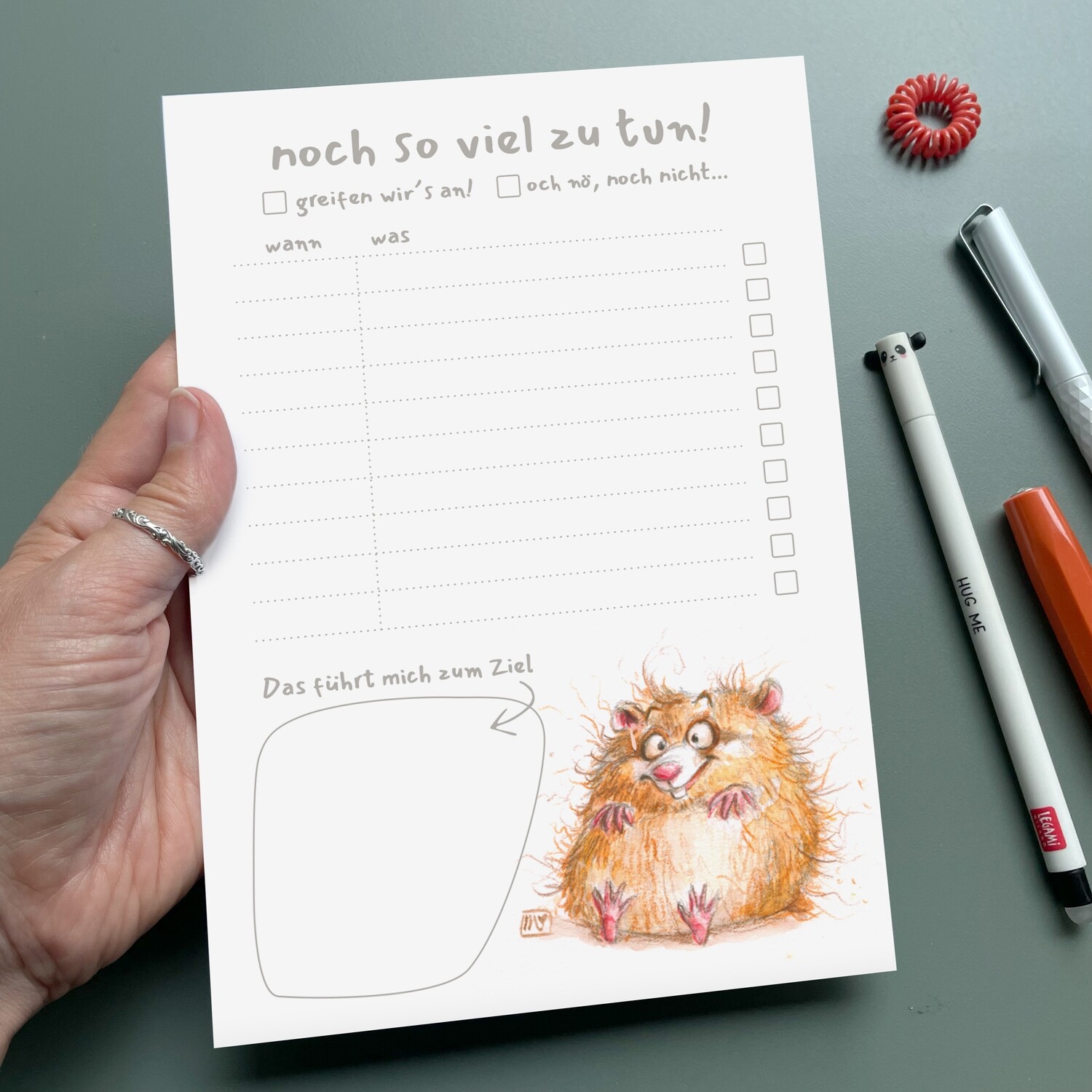 Notizblock ToDo - Crazy Hamster