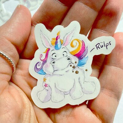Sticker Regenbogen-Einhorn - Rainbow Unicorn - 1 Stück