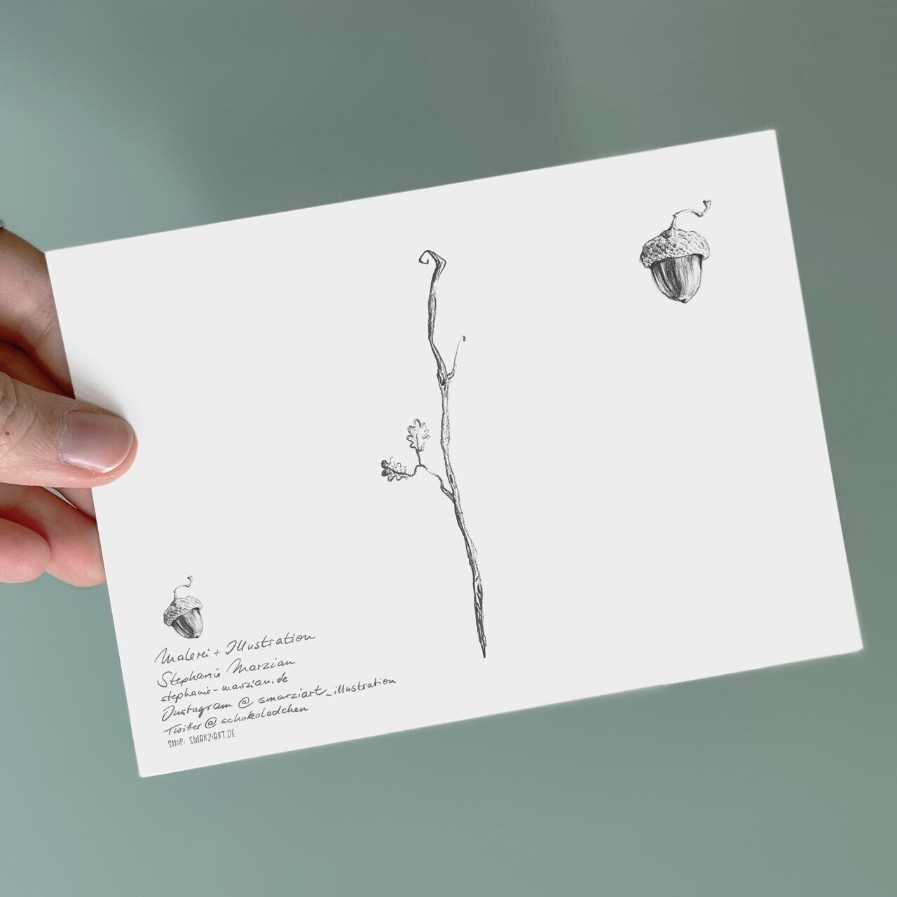 Postkarte Madame Hippo