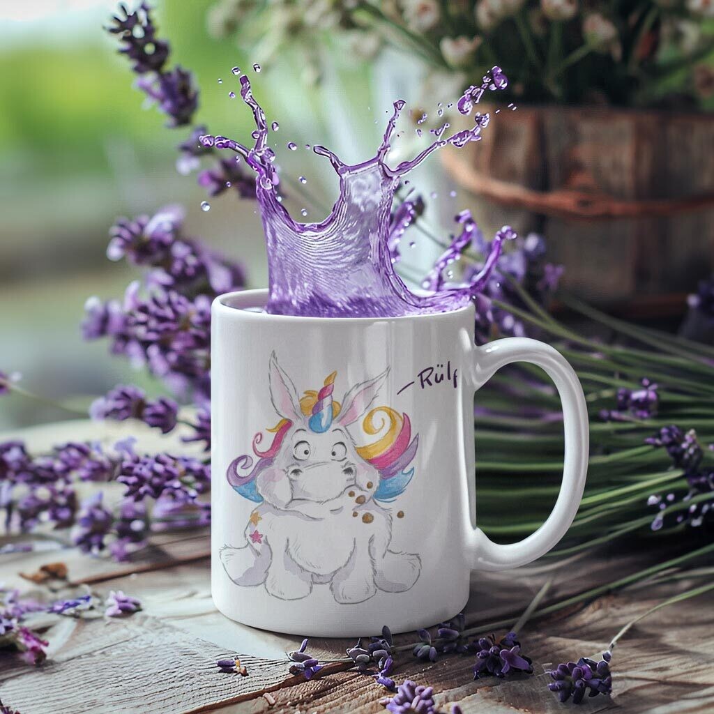 Kaffeebecher - Flausch Einhorn