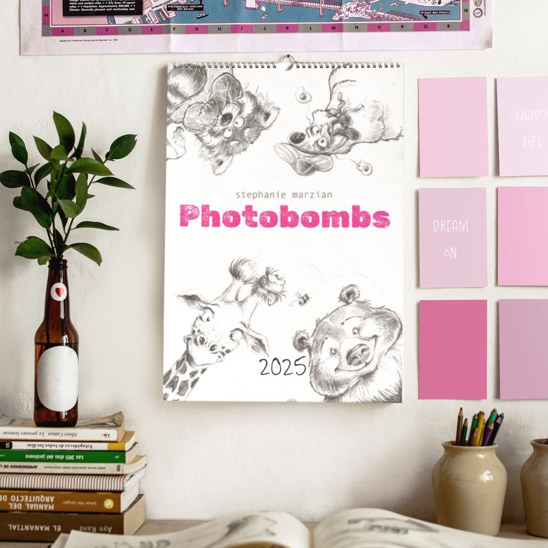 Photobombs Wandkalender 2025 - DIN A4