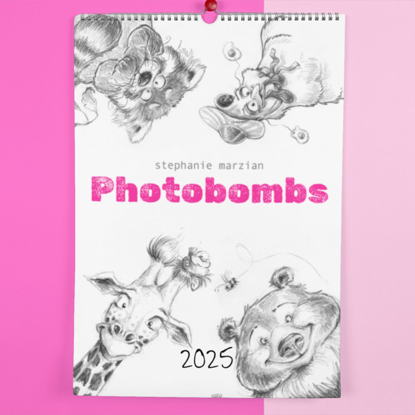 Photobombs Wandkalender 2025 - DIN A4