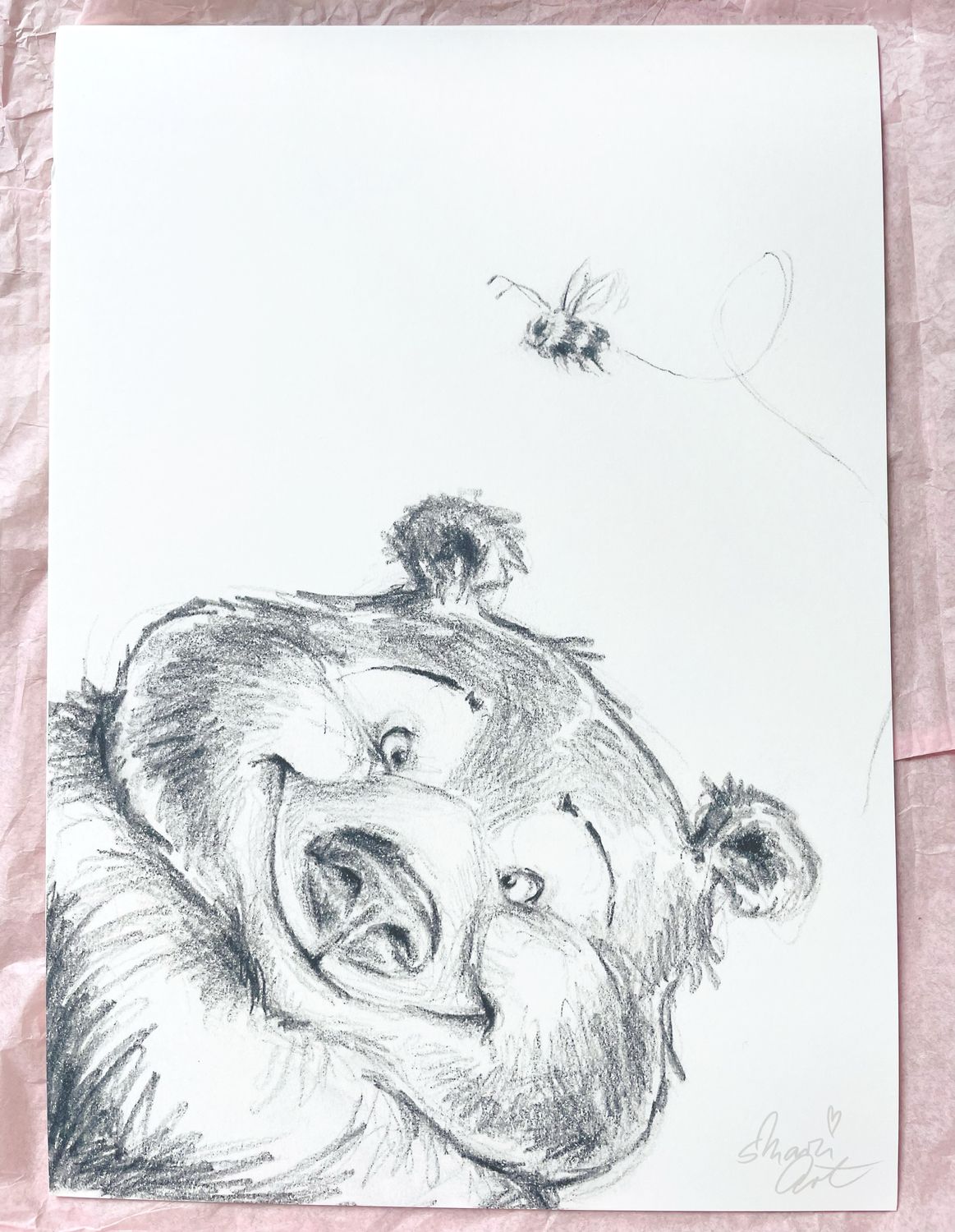 Kunstdruck - Happy Bear