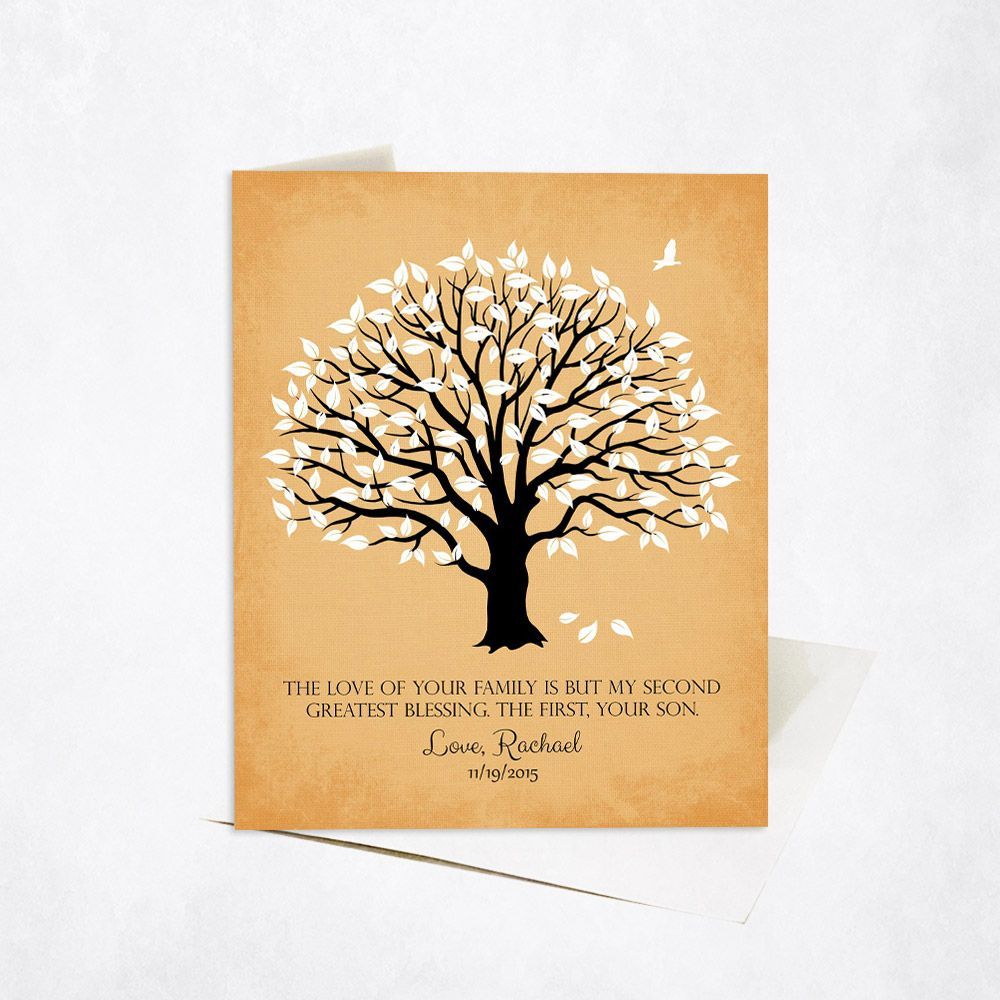 Magnolia Tree Wedding Card Gift for Mother Of The Groom C-1154
