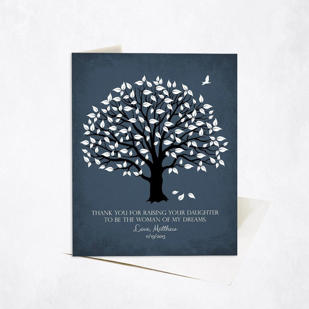 Magnolia Tree Wedding Card Gift for Mother Of The Bride C-1156