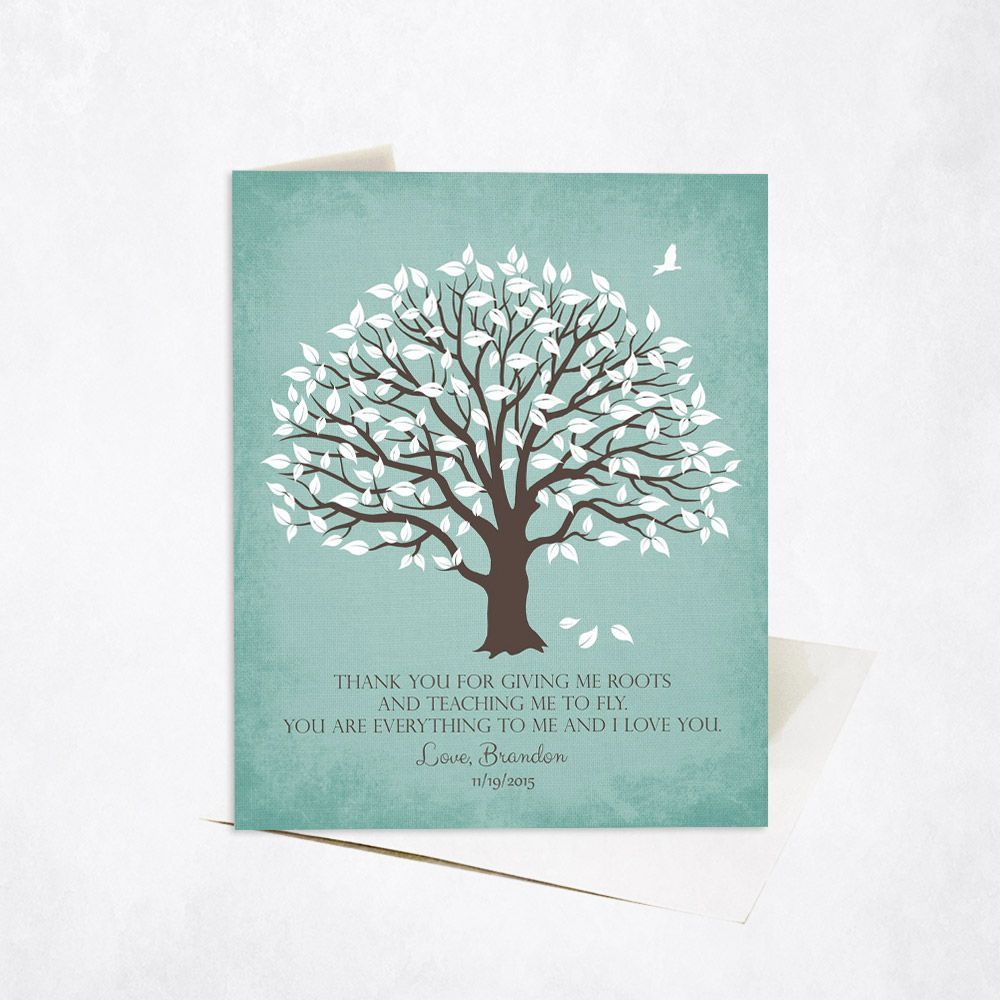 Magnolia Tree Wedding Card Gift for Parents C-1155