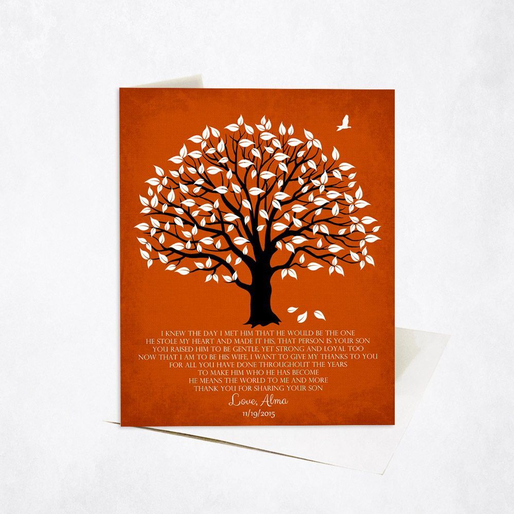 Magnolia Tree Wedding Card Gift for Mother Of The Groom C-1147