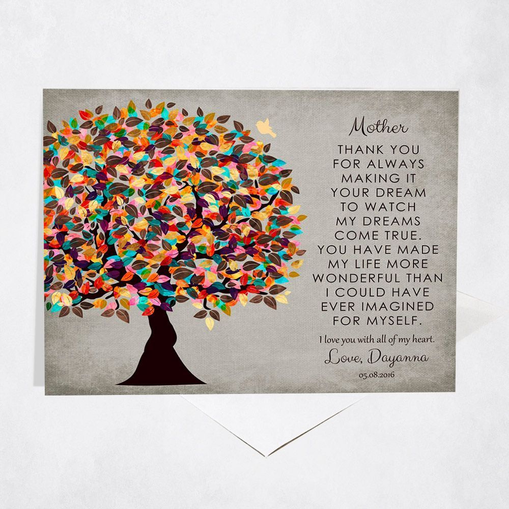 Late Spring Tree Wedding Card Gift for Mother C-1314