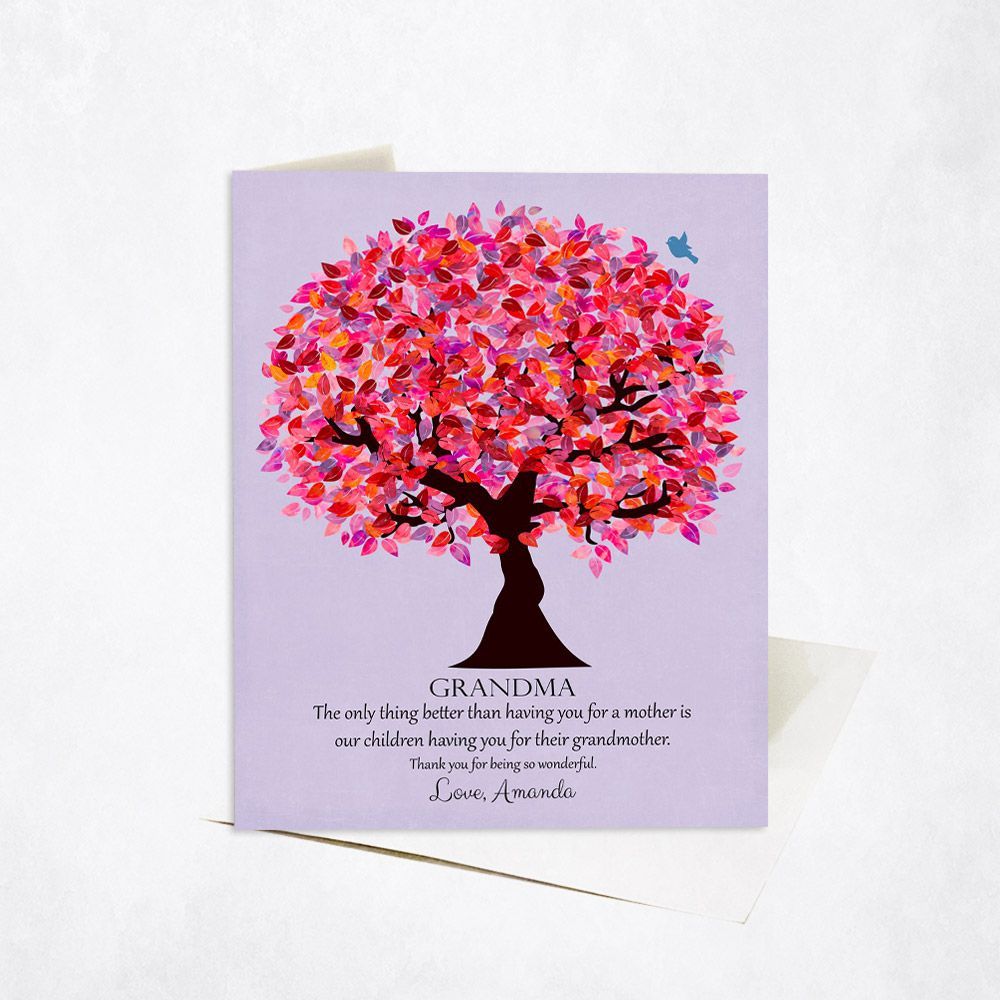Canopy Tree Family Appreciation Card Gift for Grandmother C-1177