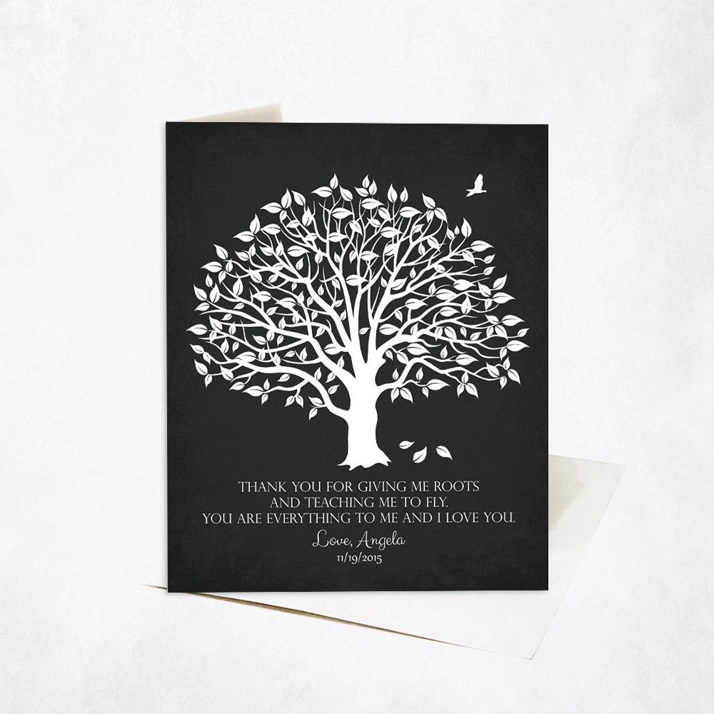 Magnolia Tree Wedding Card Gift for Parents C-1152
