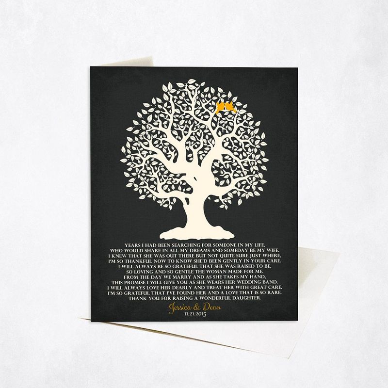 Knotty Tree Wedding Card Gift for Mother Of The Bride C-1125