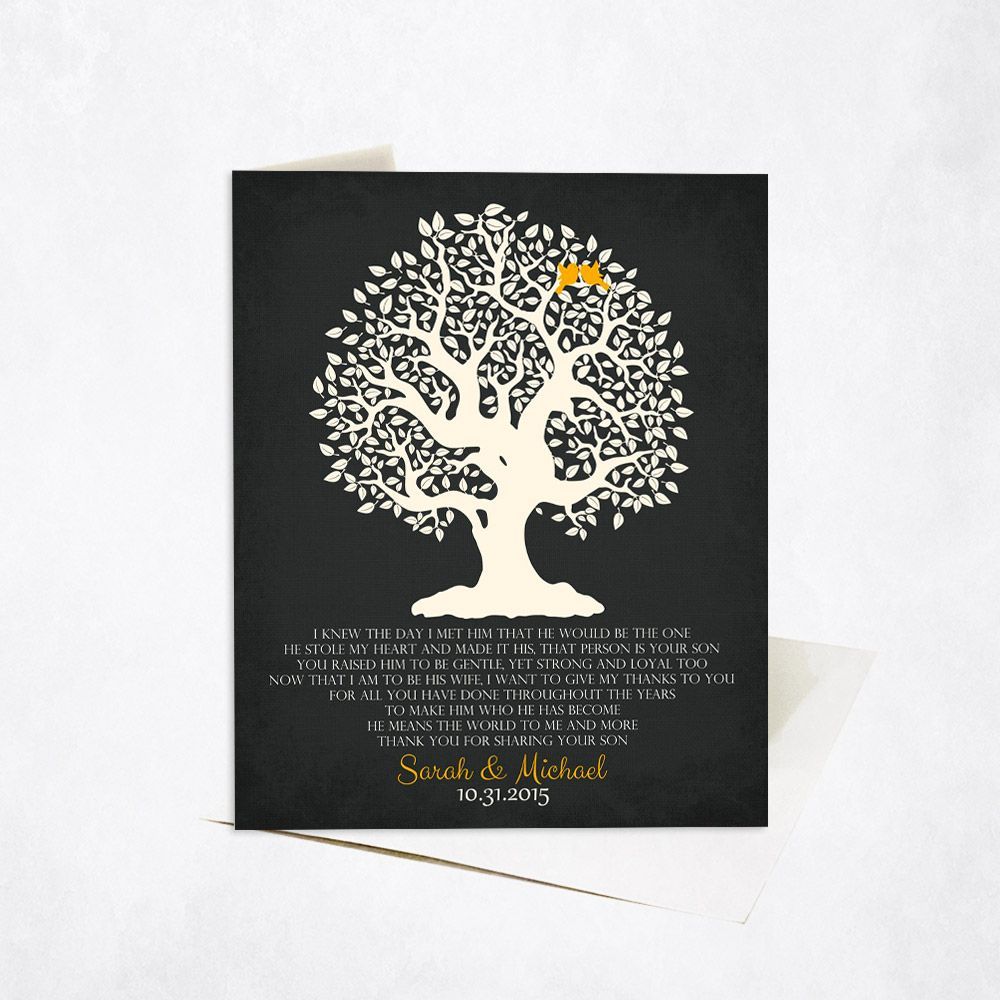 Knotty Tree Wedding Card Gift for Mother Of The Groom C-1124